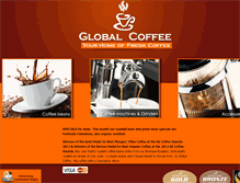 Tablet Screenshot of globalcoffee.co.nz